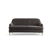 Habitat Frome Velvet 2 Seater Sofa - Slate Grey - Ash Leg