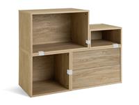 Habitat Rubrics Modular Small Bookcase - Oak