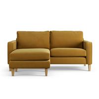 Habitat Flint Fabric Reversible 3 Seater Corner Sofa - Gold