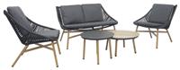 Norfolk Leisure Keswick 4 Seater Garden Sofa Set - Grey