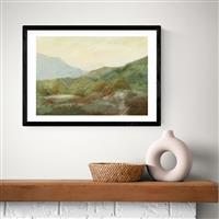 East End Prints Moor Path Black Frame Art Print - A2