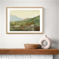 East End Prints Moor Path Oak Frame Art Print - A2