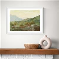 East End Prints Moor Path White Frame Art Print - A2