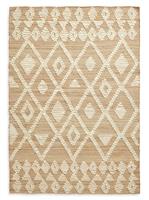 Habitat Woven Aztec Neutral Jute Flatweave Rug - 230x160cm