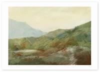 East End Prints Moor Path Art Print - A3