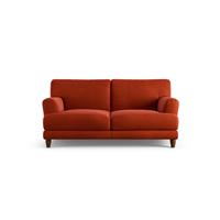 Habitat Askem Velvet 2 Seater Sofa - Burnt Orange - Dark Leg