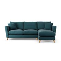 Habitat Lomond Right Hand Corner Sofa - Teal - Ash Leg