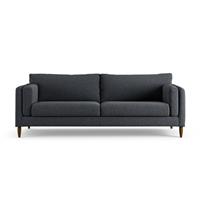 Habitat Newington Fabric 4 Seater Sofa - Charcoal - Dark Leg