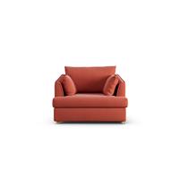 Habitat Holmfirth Fabric Cuddle Chair - Papaya