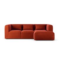 Habitat Lars Right Hand Corner Sofa - Burnt Orange - Ash Leg