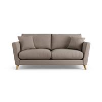 Habitat Lomond Fabric 3 Seater Sofa - Mocha - Ash Leg