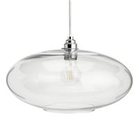 Habitat Glass Clear Easy Fit UFO Lampshade - 35cm