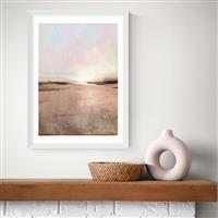 East End Prints New Dawn White Frame Art Print - A3