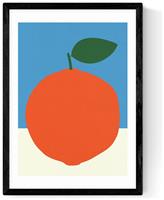 East End Prints Orange Black Frame Art Print - A3