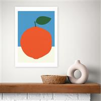 East End Prints Orange Art Print - A3