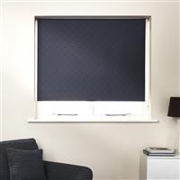 Argos Home Geometric Blackout Navy Roller Blind - 90cm
