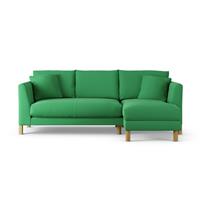 Habitat Aston Right Hand Corner Sofa - Emerald Green-Ash Leg