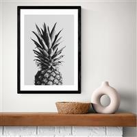 East End Prints Pineapple Black Frame Art Print - A2