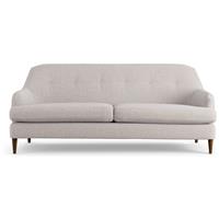 Habitat Frome Fabric 3 Seater Sofa - Natural - Dark Leg