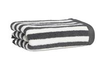 Habitat Grey Stripe Hand Towel