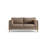 Habitat Newington Fabric 2 Seater Sofa - Biscuit - Ash Leg