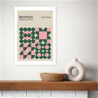 East End Prints Pink Bauhaus Art Print - A2