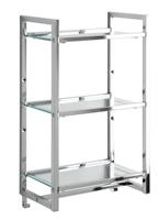 Argos Home Towel Rail & Hook Bathroom Storage Shelves-Chrome