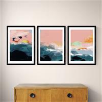 East End Prints Landscape Black Frame Art Print Set - A3