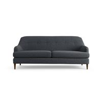 Habitat Frome Fabric 3 Seater Sofa - Charcoal - Dark Leg