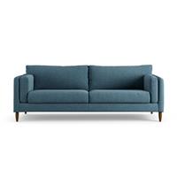 Habitat Newington Fabric 4 Seater Sofa - Blue - Dark Leg
