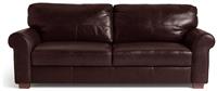 Habitat Salisbury Leather 4 Seater Sofa - Chocolate