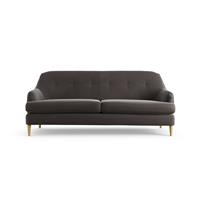Habitat Frome Velvet 3 Seater Sofa - Slate Grey - Ash Leg