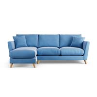 Habitat Lomond Left Hand Corner Sofa - Sky Blue - Ash Leg