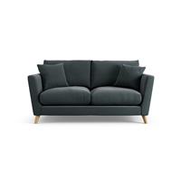 Habitat Lomond Fabric 2 Seater Sofa - Charcoal - Ash Leg