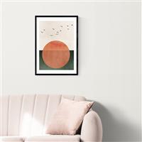 East End Prints Rising Black Frame Art Print - A3