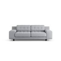 Habitat Hendricks Fabric 3 Seater - Grey - Black Leg