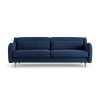 Habitat Turnmill Fabric 4 Seater Sofa - Navy - Ash Leg