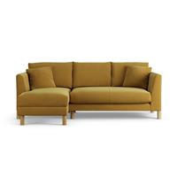 Habitat Aston Left Hand Corner Sofa - Gold - Ash Leg