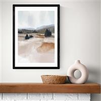 East End Prints The Ranch Black Frame Art Print - A2