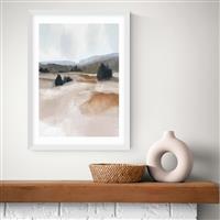 East End Prints The Ranch White Frame Art Print - A2