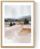 East End Prints The Ranch Oak Frame Art Print - A3