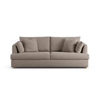 Habitat Holmfirth Fabric 3 Seater Sofa - Mocha