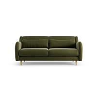 Habitat Turnmill Velvet 2 Seater Sofa - Moss Green - Ash Leg