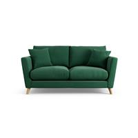 Habitat Lomond Fabric 2 Seater Sofa - Green - Ash Leg