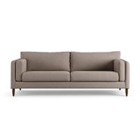 Habitat Newington Fabric 4 Seater Sofa - Mocha - Dark Leg