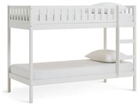 Habitat Ronnie Bunk Bed and 2 Kids Mattresses - White