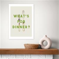 East End Prints Whats for Dinner Art Print - A3