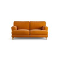 Habitat Askem Fabric 2 Seater Sofa - Orange - Ash Leg