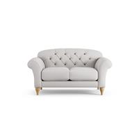 Habitat Brooker Fabric 2 Seater Sofa - Natural - Ash Leg