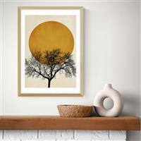 East End Prints Winter Morning Oak Frame Art Print - A3